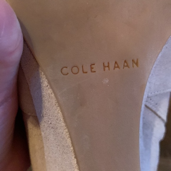 COLE Haan size 10 blush colored suede boots - Picture 8 of 11